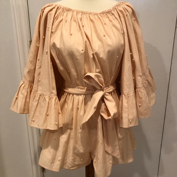 C/MEO COLLECTIVE OFF THE SHOULDER ROMPER - Picture 2 of 5